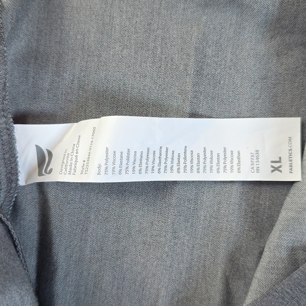 Fabletics Size Xl Method Flex 2-Pocket Scrub Top … - image 3